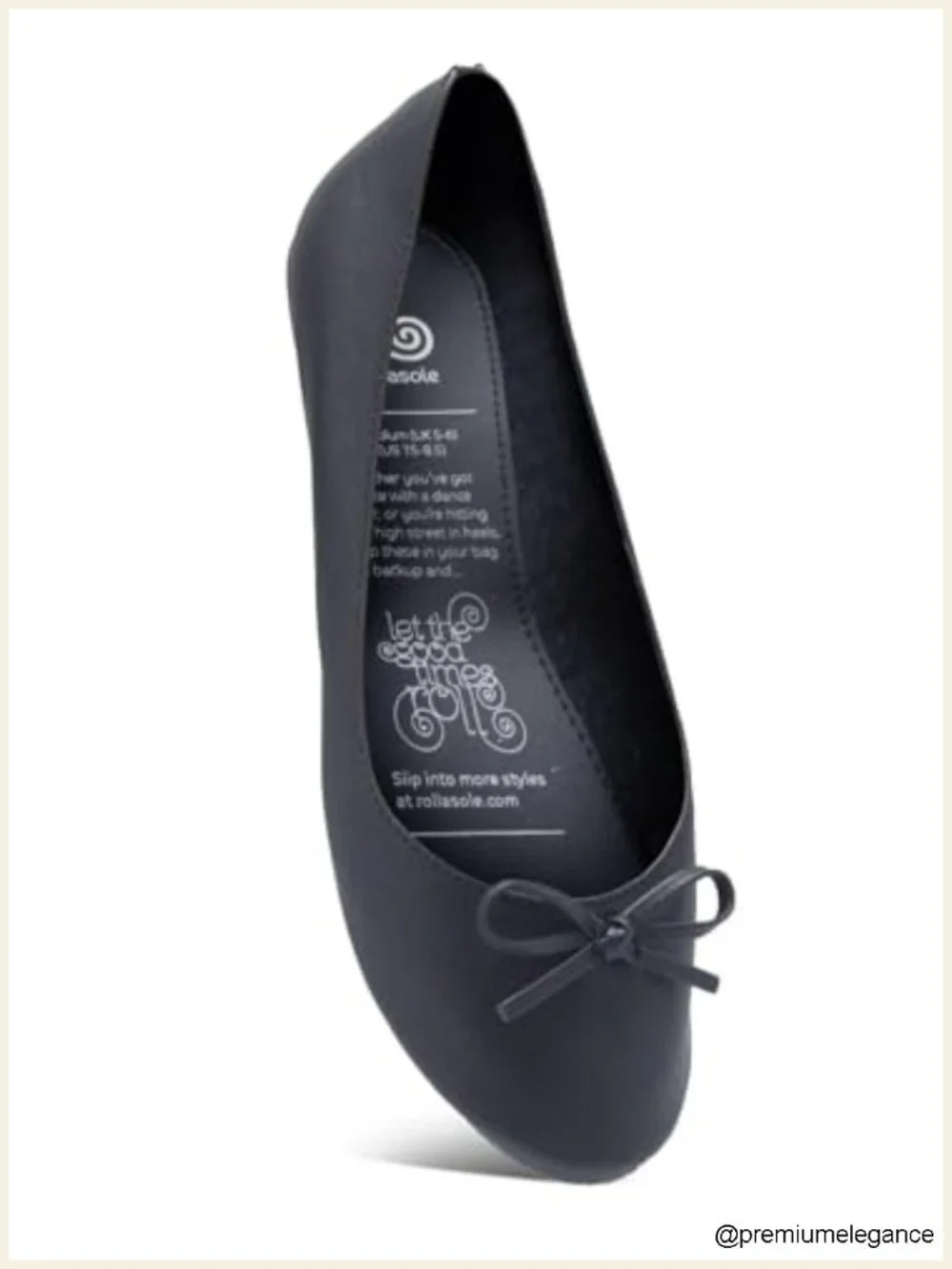 Ultra-Compact Foldable Ballet Flats - Emergency Roll-Up Shoes with Bow Detail